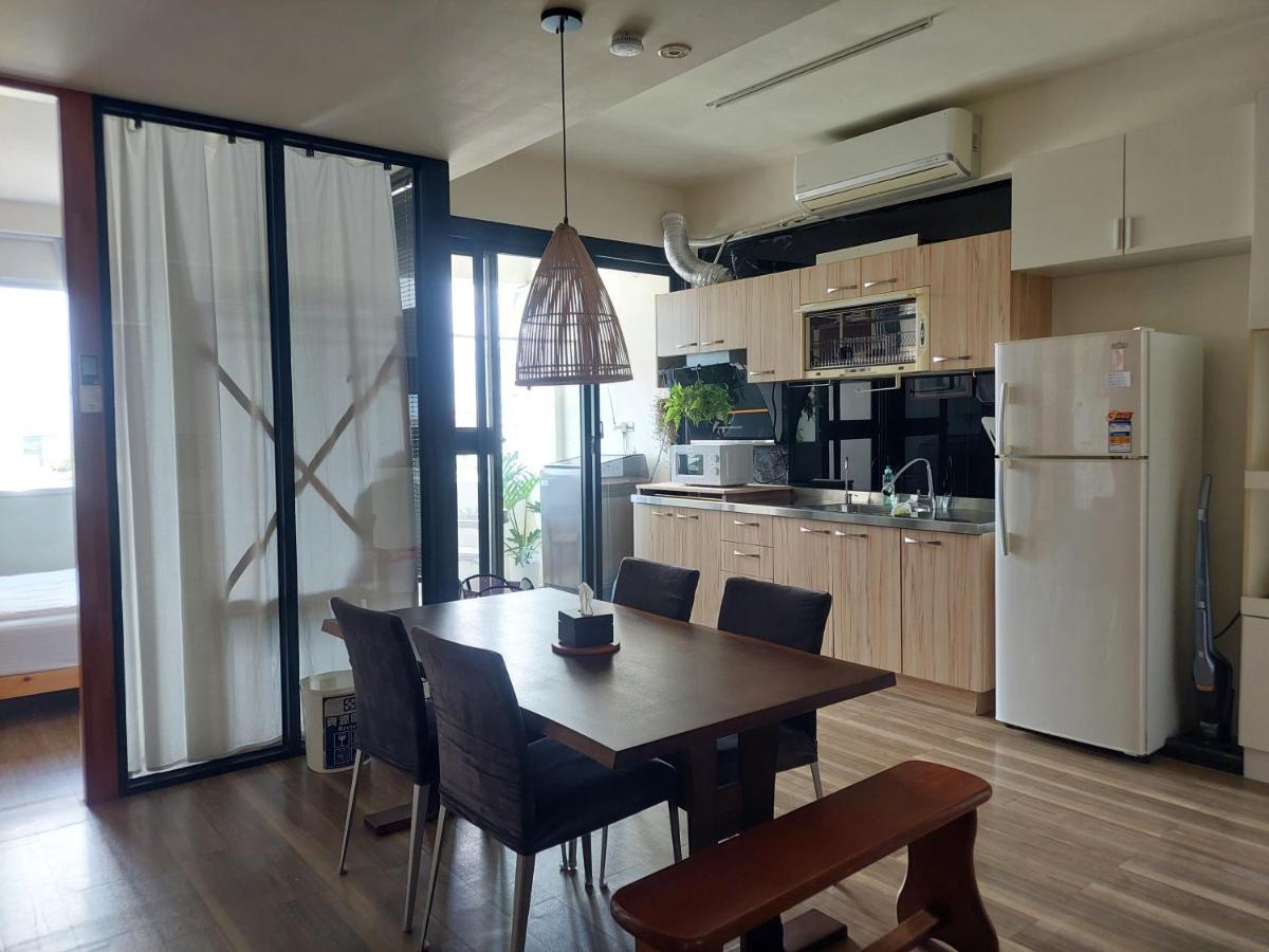 未見海 Apartment Tainan Bagian luar foto